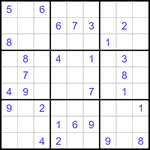 Судоку 9х9 #1249 средний