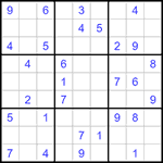 Судоку 9х9 #1252 средний