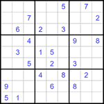 Судоку 9х9 #1253 средний
