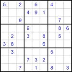 Судоку 9х9 #1255 средний