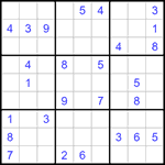 Судоку 9х9 #1256 средний