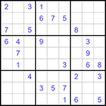 Судоку 9х9 #1259 средний