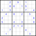 Судоку 9х9 #1263 средний