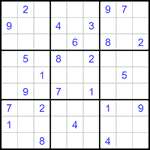 Судоку 9х9 #1266 средний
