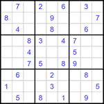 Судоку 9х9 #1268 средний