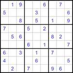 Судоку 9х9 #1270 средний