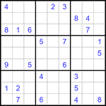 Судоку 9х9 #1273 средний