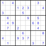 Судоку 9х9 #1274 средний