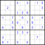 Судоку 9х9 #1276 средний