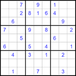 Судоку 9х9 #1286 средний