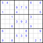 Судоку 9х9 #1288 средний