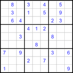 Судоку 9х9 #1290 средний