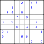 Судоку 9х9 #1255 трудный