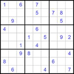 Судоку 9х9 #1260 трудный