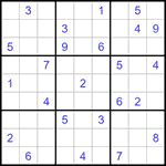 Судоку 9х9 #1290 трудный