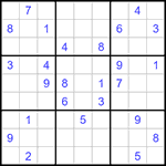 Судоку 9х9 #1235 очень трудный