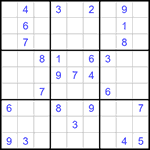 Судоку 9х9 #1238 очень трудный