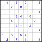 Судоку 9х9 #1241 очень трудный