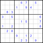 Судоку 9х9 #1249 очень трудный