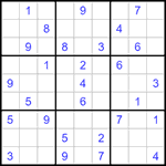 Судоку 9х9 #1253 очень трудный