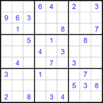 Судоку 9х9 #1258 очень трудный