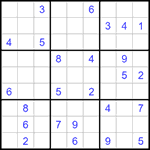 Судоку 9х9 #1272 очень трудный