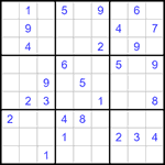 Судоку 9х9 #1274 очень трудный