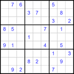 Судоку 9х9 #1276 очень трудный