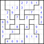 Судоку-пазл 9х9 #322 легкий