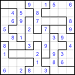 Судоку-пазл 9х9 #323 легкий