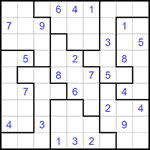 Судоку-пазл 9х9 #306 средний