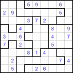 Судоку-пазл 9х9 #307 средний