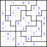 Судоку-пазл 9х9 #309 средний