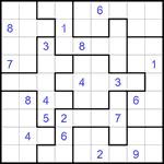 Судоку-пазл 9х9 #306 очень трудный