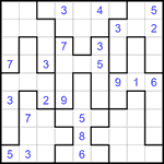 Судоку-пазл 9х9 #307 очень трудный