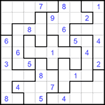 Судоку-пазл 9х9 #308 очень трудный