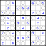 Судоку “Чет-нечет” 9х9 #253 легкий