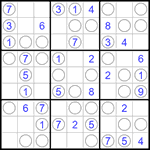 Судоку “Чет-нечет” 9х9 #254 легкий