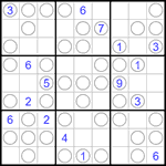 Судоку “Чет-нечет” 9х9 #249 трудный