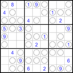 Судоку “Чет-нечет” 9х9 #250 трудный