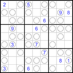 Судоку “Чет-нечет” 9х9 #241 очень трудный