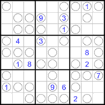 Судоку “Чет-нечет” 9х9 #243 очень трудный