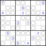 Судоку “Чет-нечет” 9х9 #245 очень трудный