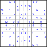 Судоку 12х12 #52 легкий