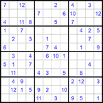 Судоку 12х12 #50 средний