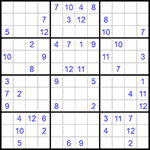 Судоку 12х12 #47 трудный