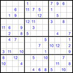 Судоку 12х12 #49 трудный