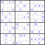 Судоку 12х12 #46 очень трудный