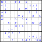 Судоку 12х12 #49 очень трудный