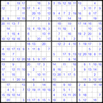 Судоку 20х20 #22 легкий